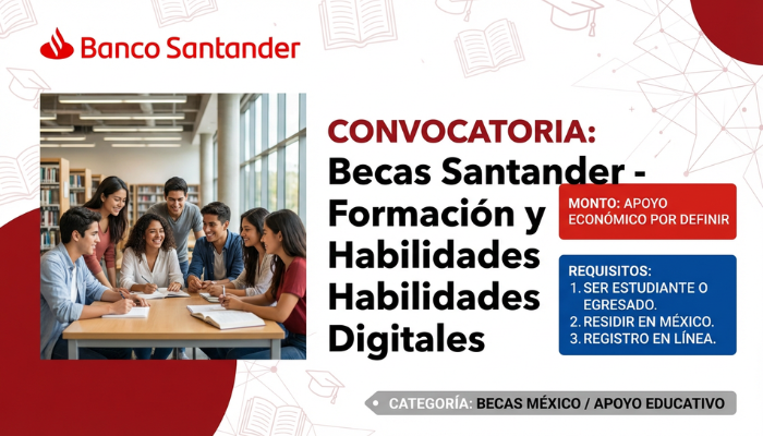 Becas Santander - Formación y Habilidades Digitales